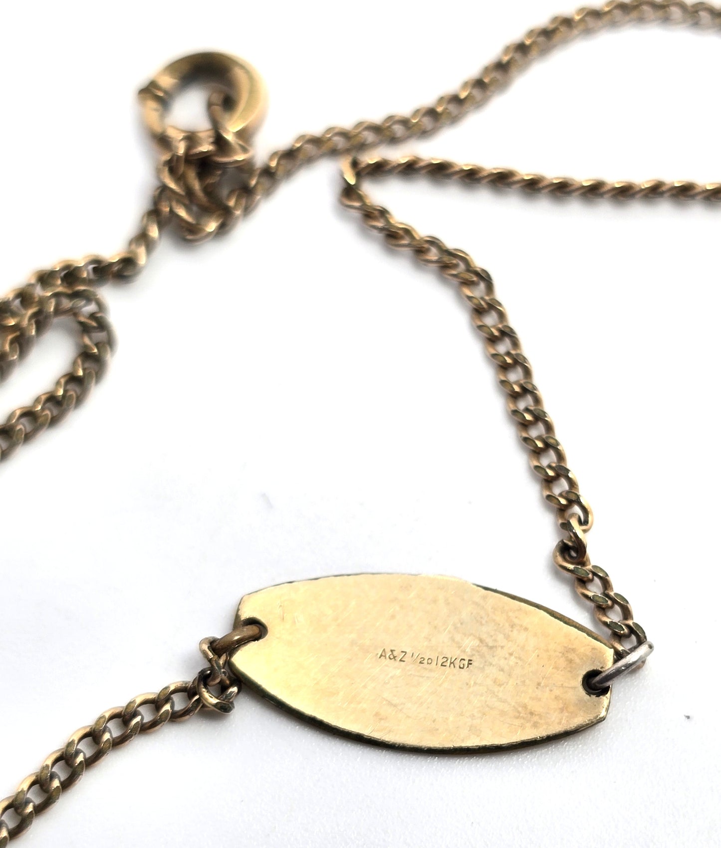 A & Z Co Victorian 12k Yellow Gold filled tennis bracelet / anklet "Ann"