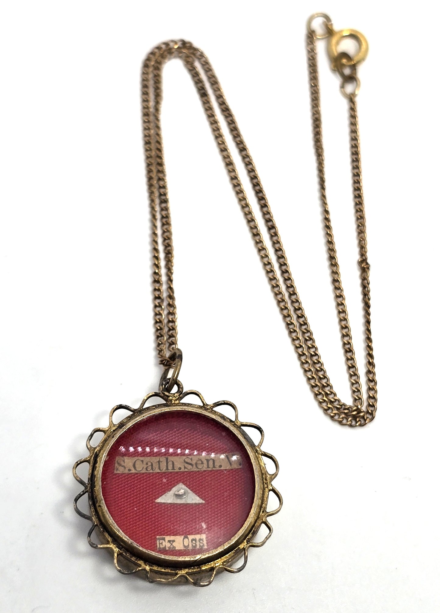 Catholic Reliquary Theca Saint Catherine of Siena Italian Mystic first class relic