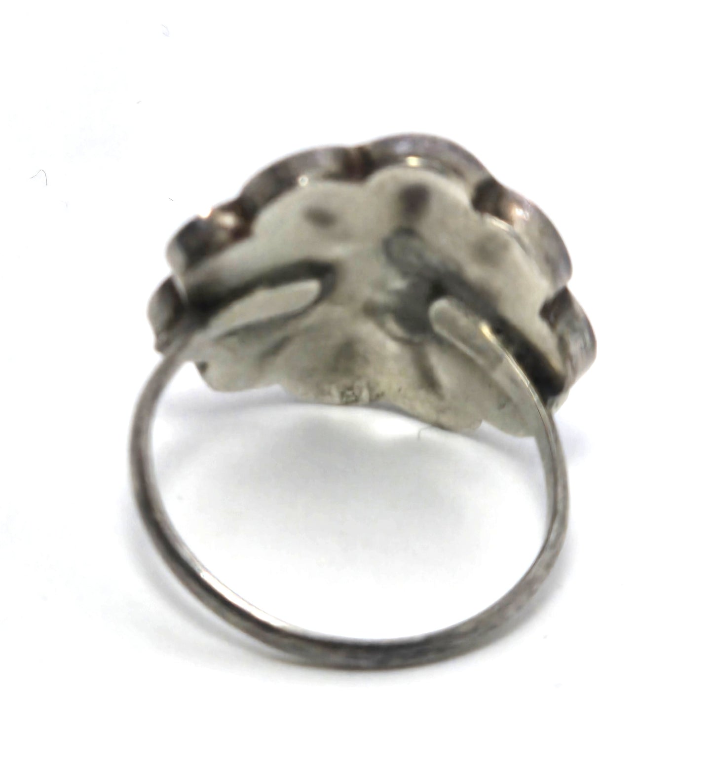 L.L. Dickson Larry and Lorinda Natie American Zuni Sterling sun face ring size 7