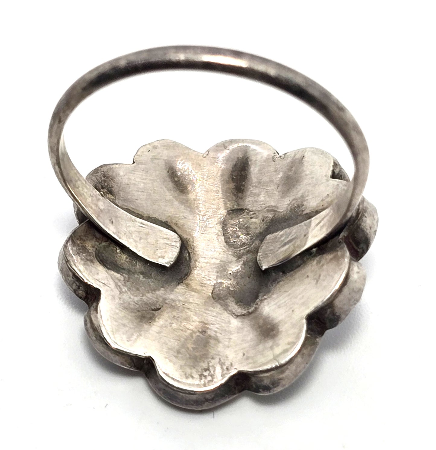 L.L. Dickson Larry and Lorinda Natie American Zuni Sterling sun face ring size 7