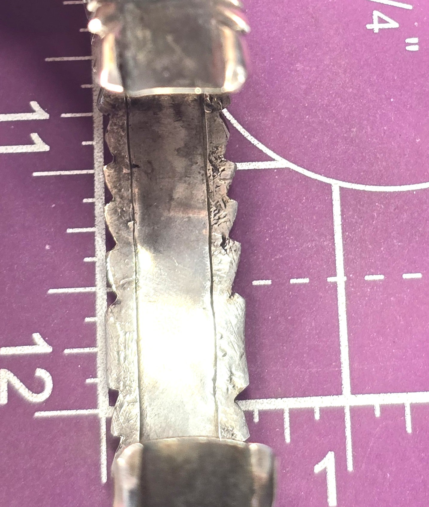 Pink slipper shell Native American vintage sterling silver MOP vintage cuff bracelet