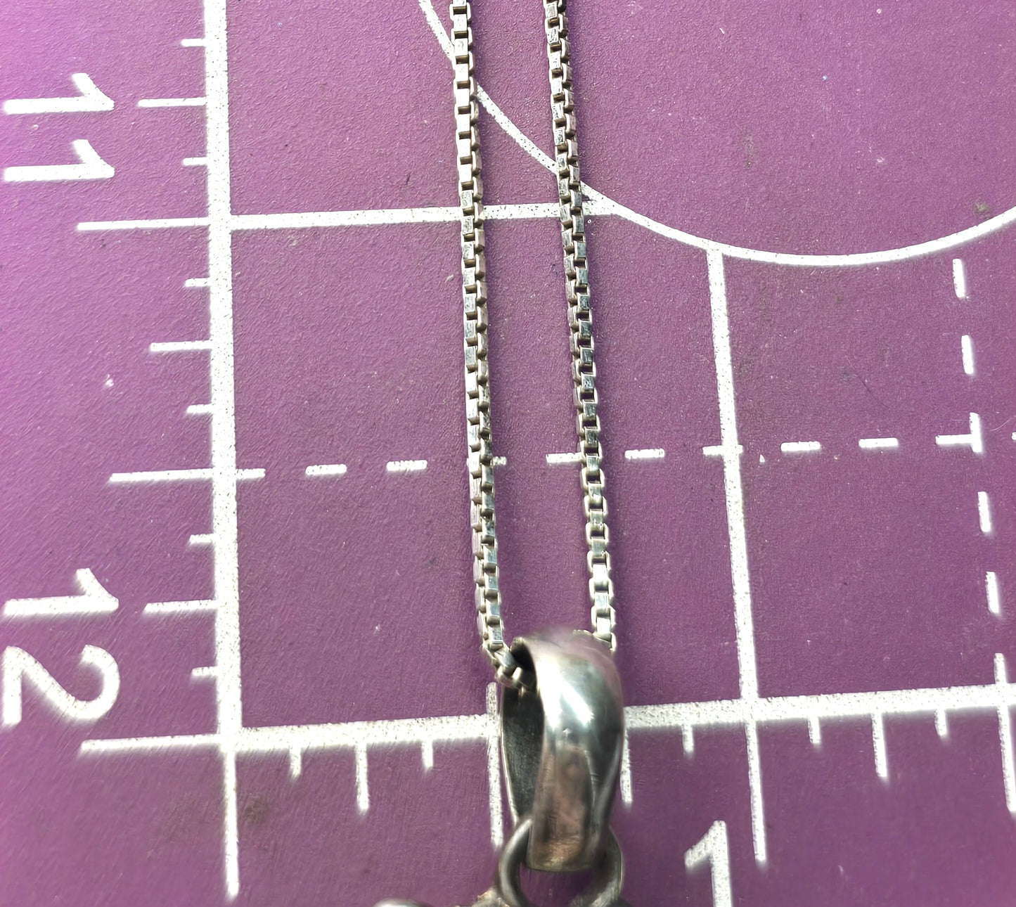 Amethyst large faceted tribal sterling silver Balinese Bali pendant necklace