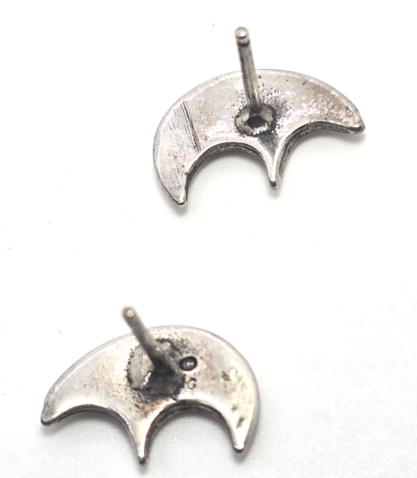 Hopi bear sterling silver vintage artisan stud earrings