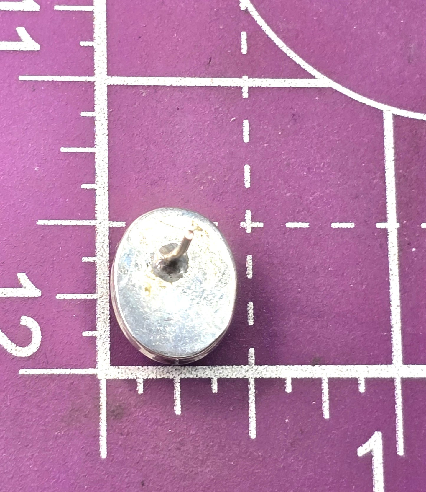 Larimar blue gemstone Dominican Republic sterling silver vintage stud earrings