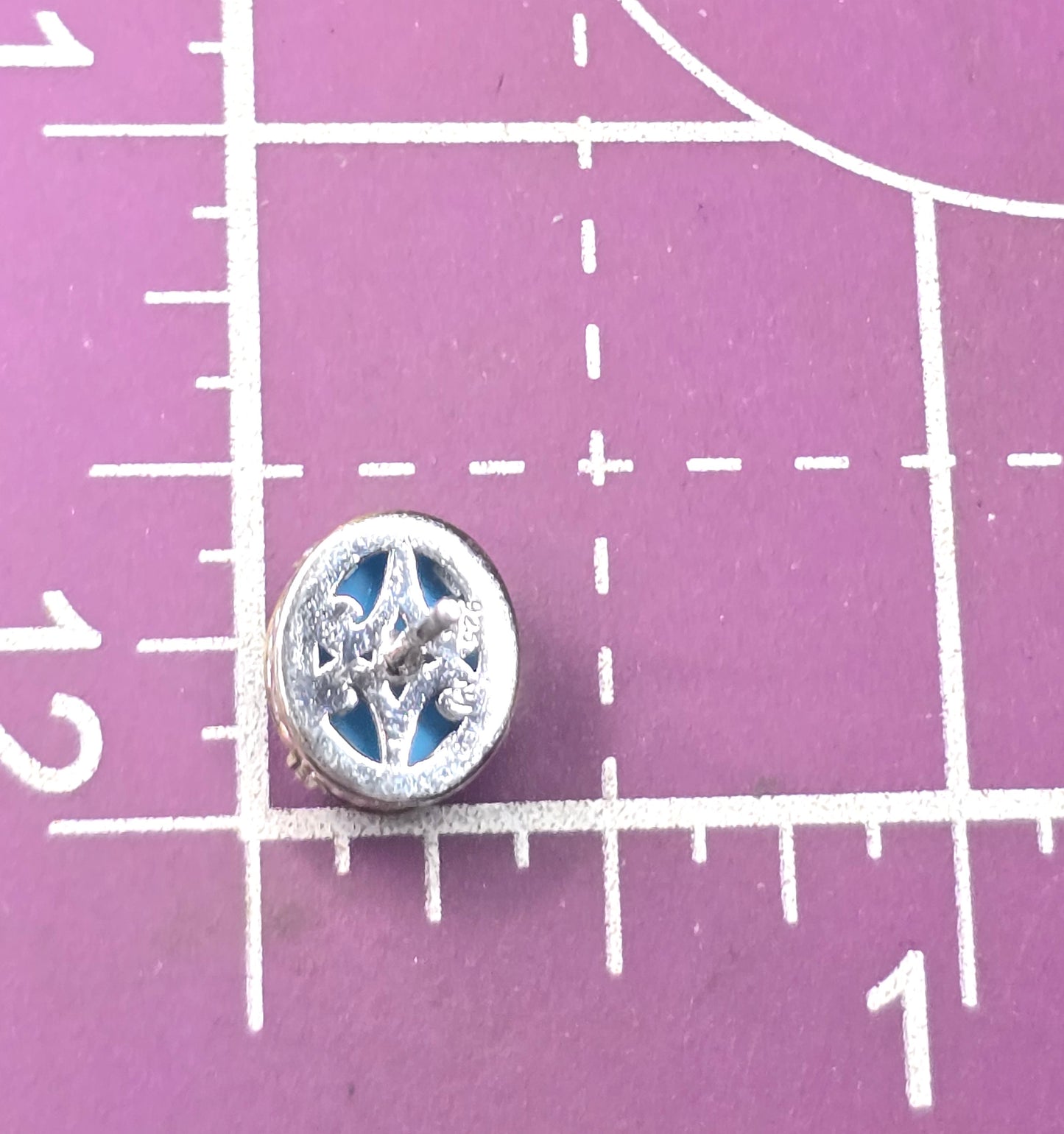 Michael Valitutti Blue turquoise NH sterling silver stud earrings