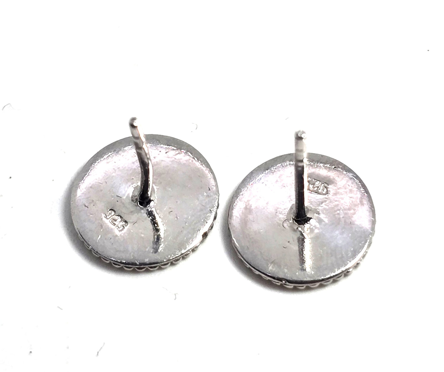 Sunken treasure sterling silver 1901 coin vintage stud earrings