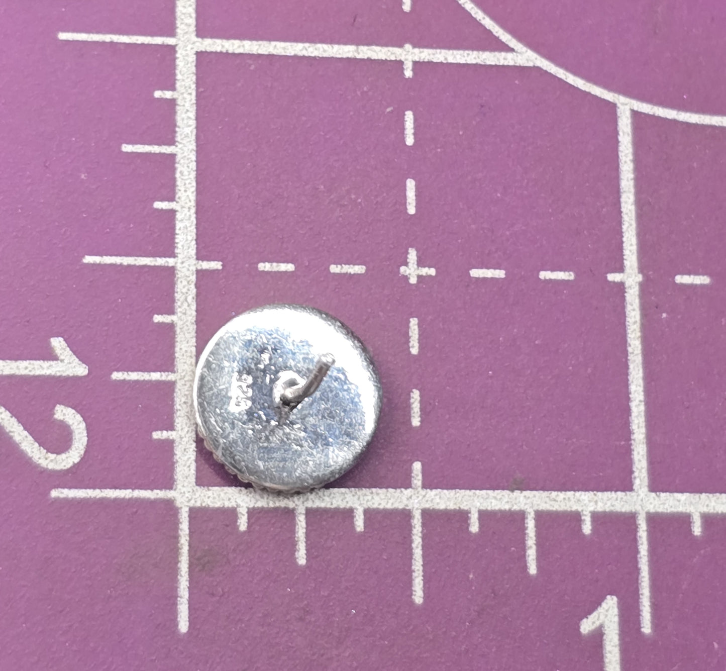 Sunken treasure sterling silver 1901 coin vintage stud earrings