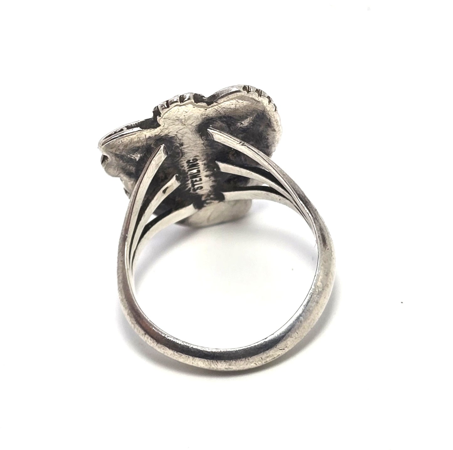 Native American Navajo turquoise sterling silver vintage ring size 6.5