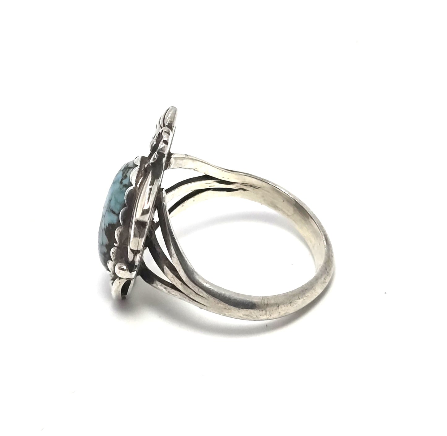 Native American Navajo turquoise sterling silver vintage ring size 6.5