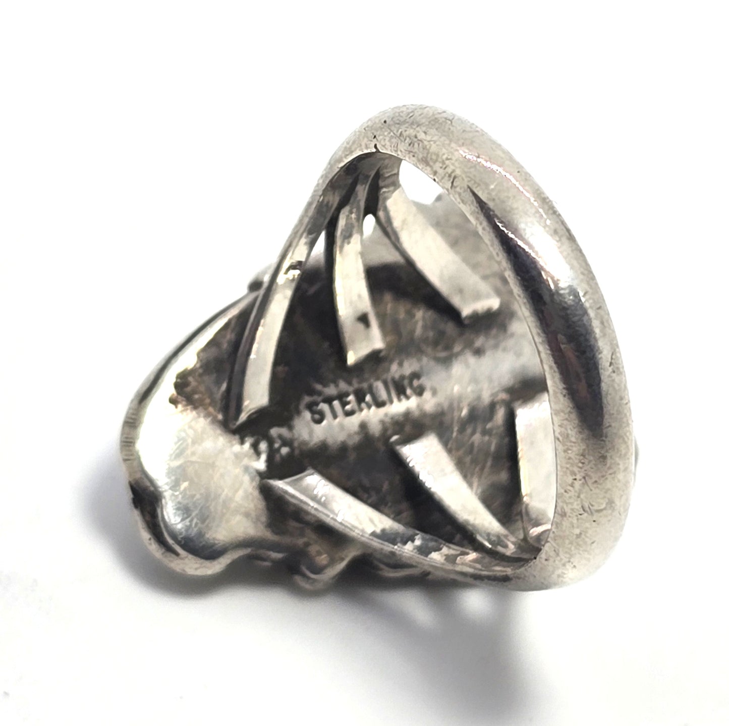 Native American Navajo turquoise sterling silver vintage ring size 6.5