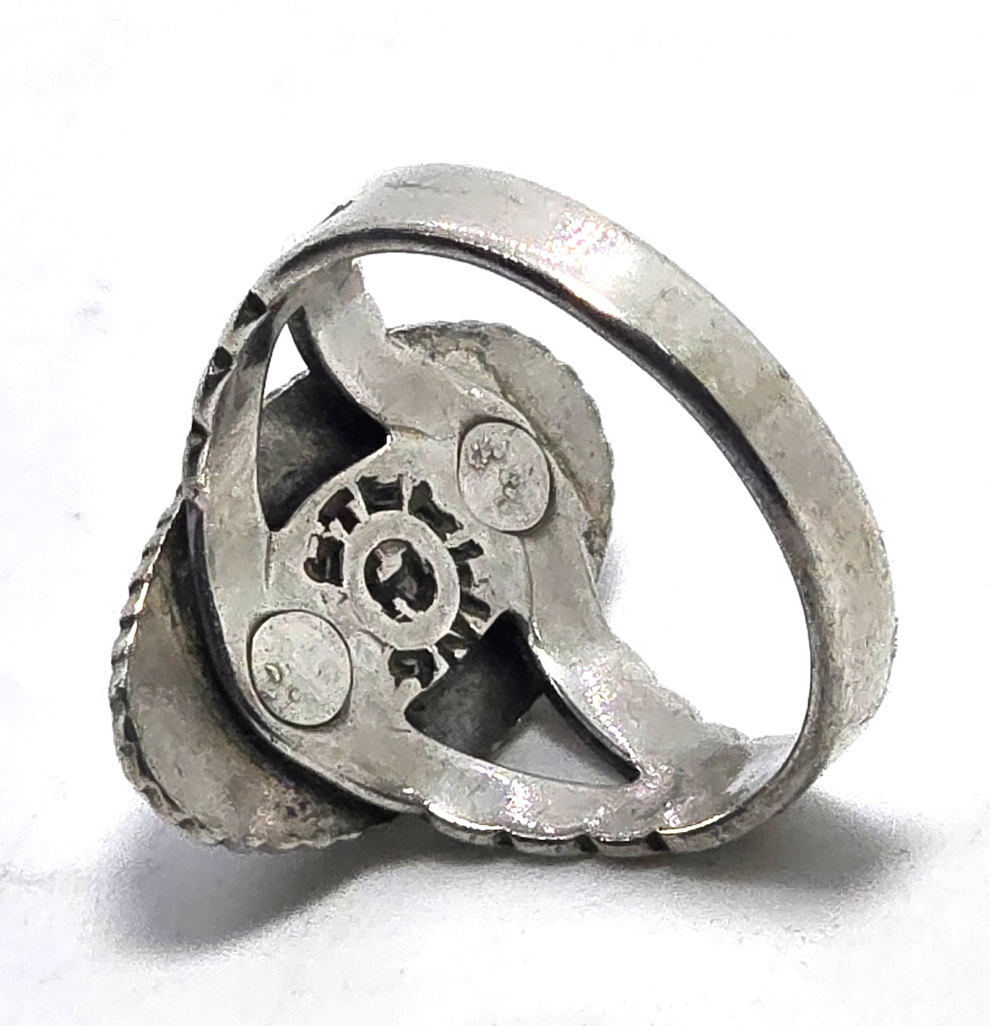 Juan Pedro Garcia Santo Domingo vintage sterling silver turquoise ring size 5
