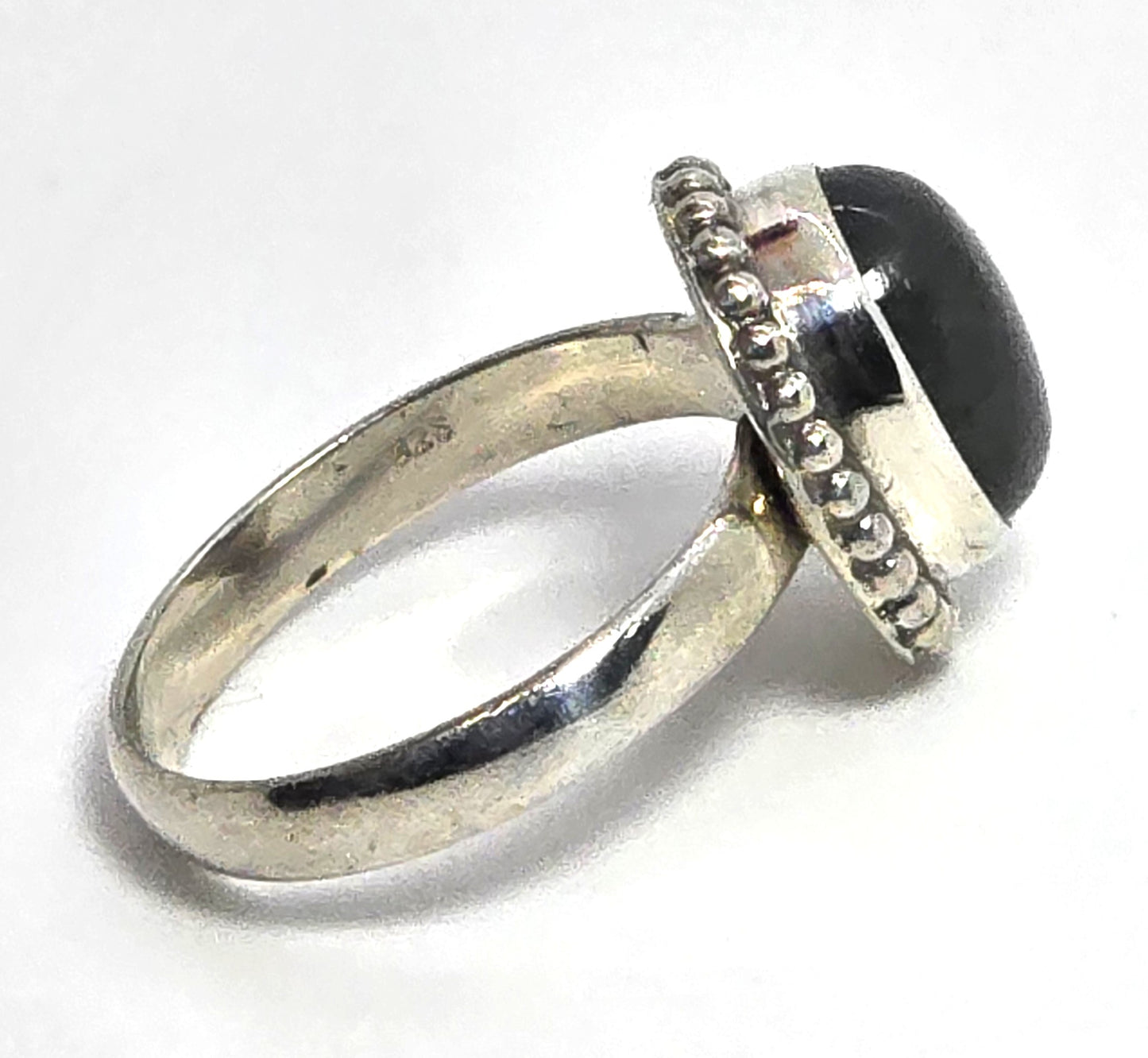 Blue Labradorite twisted halo sterling silver Statement ring size 6.5