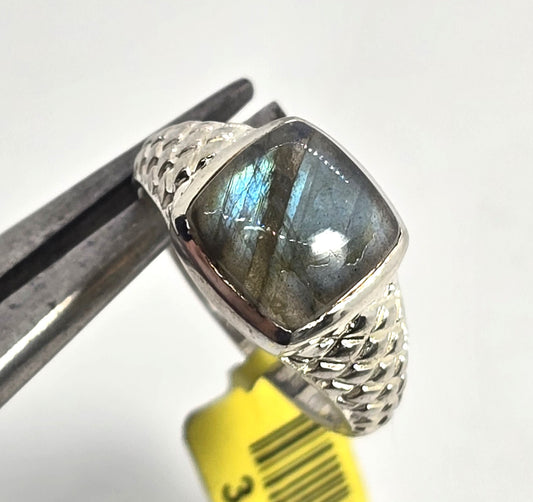 STS Chuck Clemency Labradorite sterling silver ring size 8 NWT