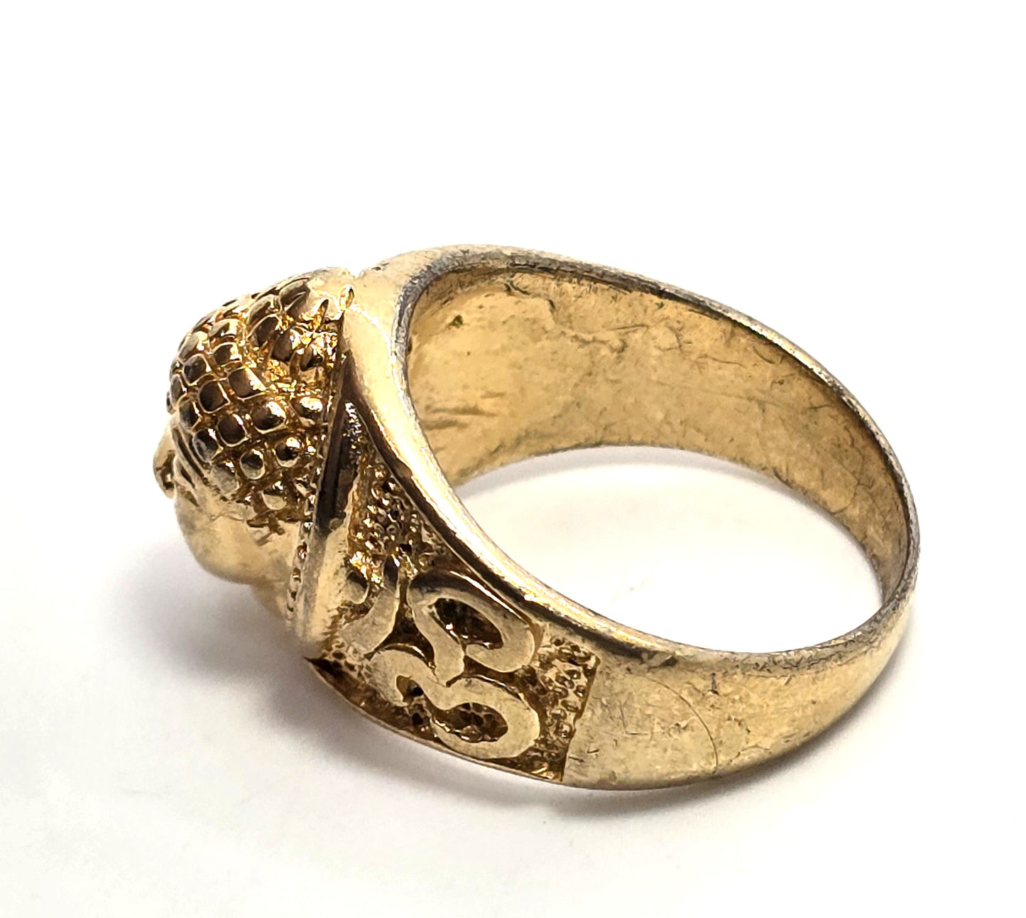 Gold Plated Buddha Thai Buddhist Protection Ring Size 8