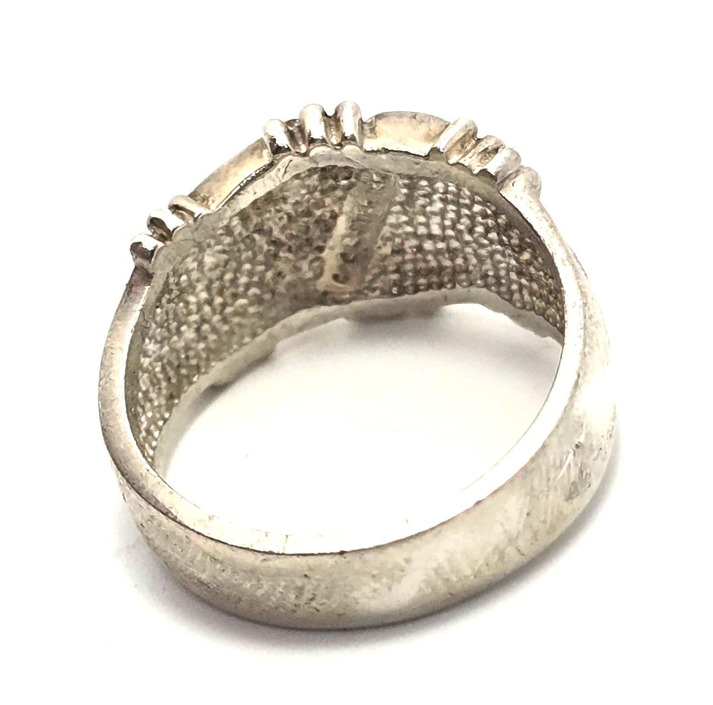 Black Hills gold Coleman CCO sterling silver 12k gold triple leaf ring band size 8