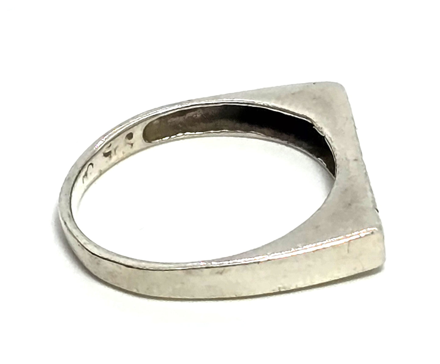 Star celestial Marcella MC vintage sterling silver band ring size 8
