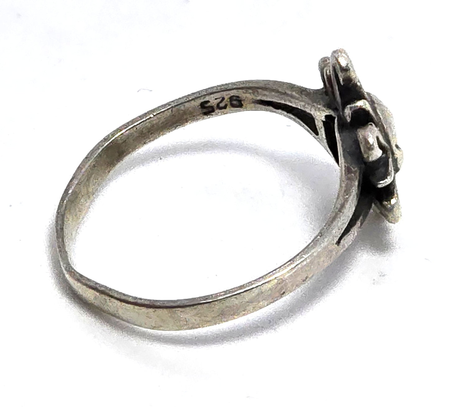 Celestial sun retro 1990's vintage sterling silver ring size 7