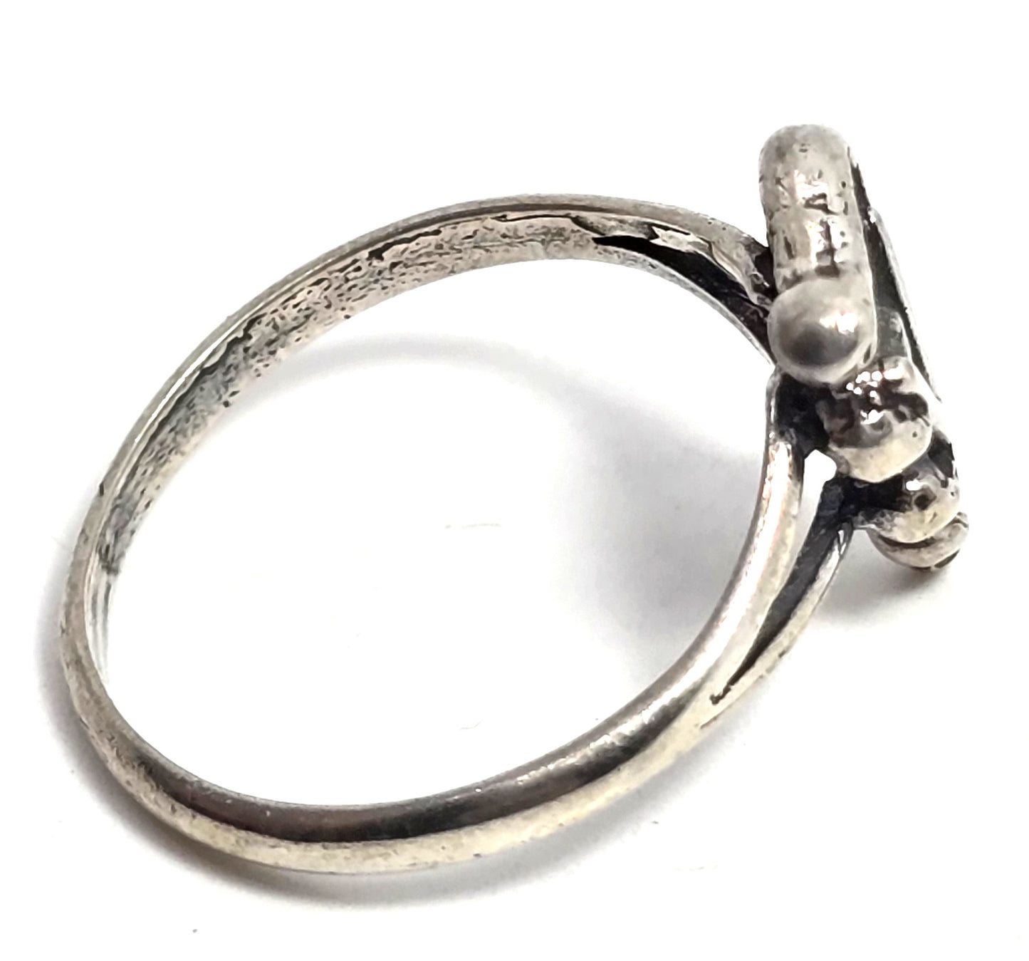Veterinarian Caduceus Vet Vet Tech sterling silver detailed ring size 9.75