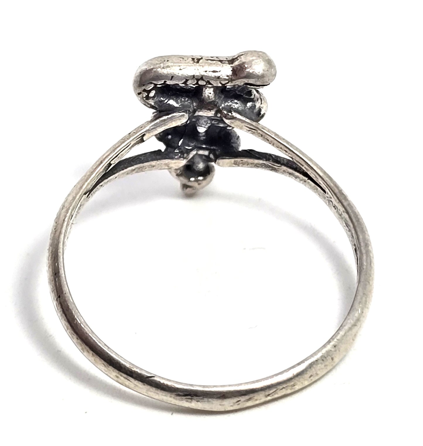 Veterinarian Caduceus Vet Vet Tech sterling silver detailed ring size 9.75