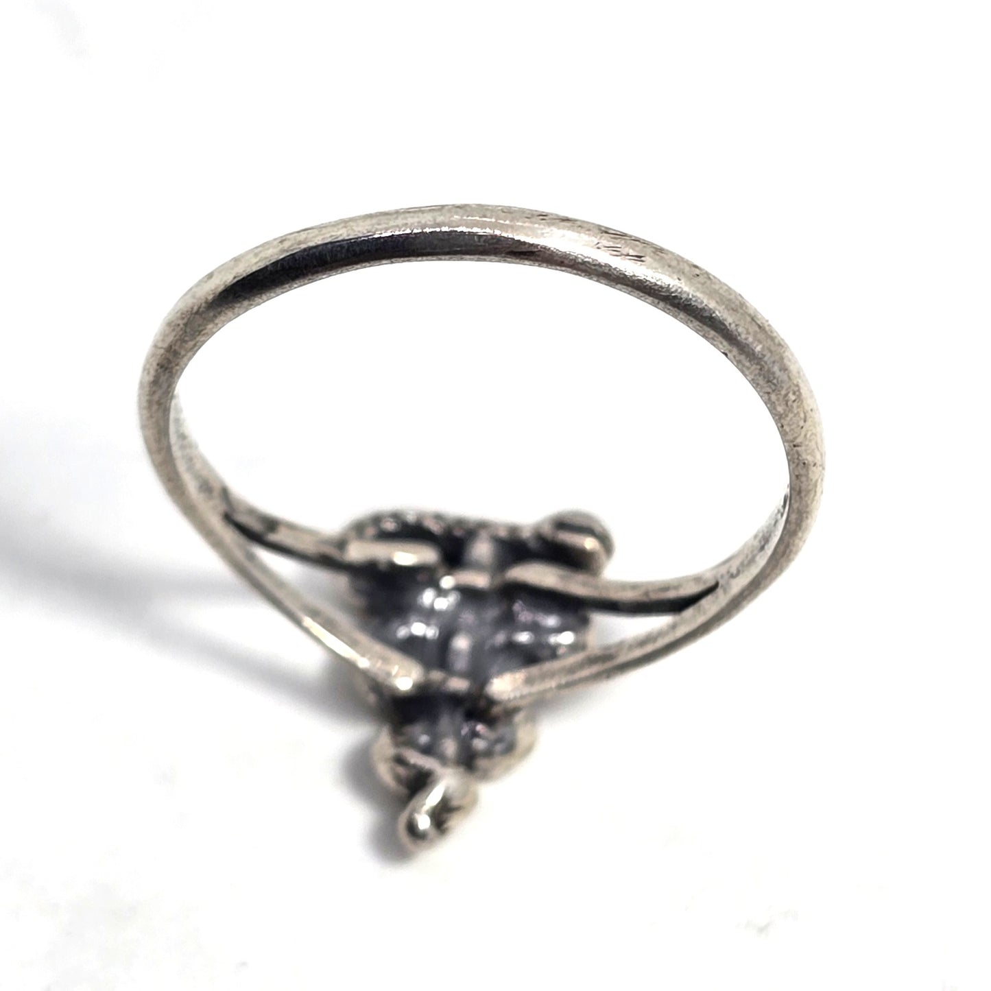 Veterinarian Caduceus Vet Vet Tech sterling silver detailed ring size 9.75