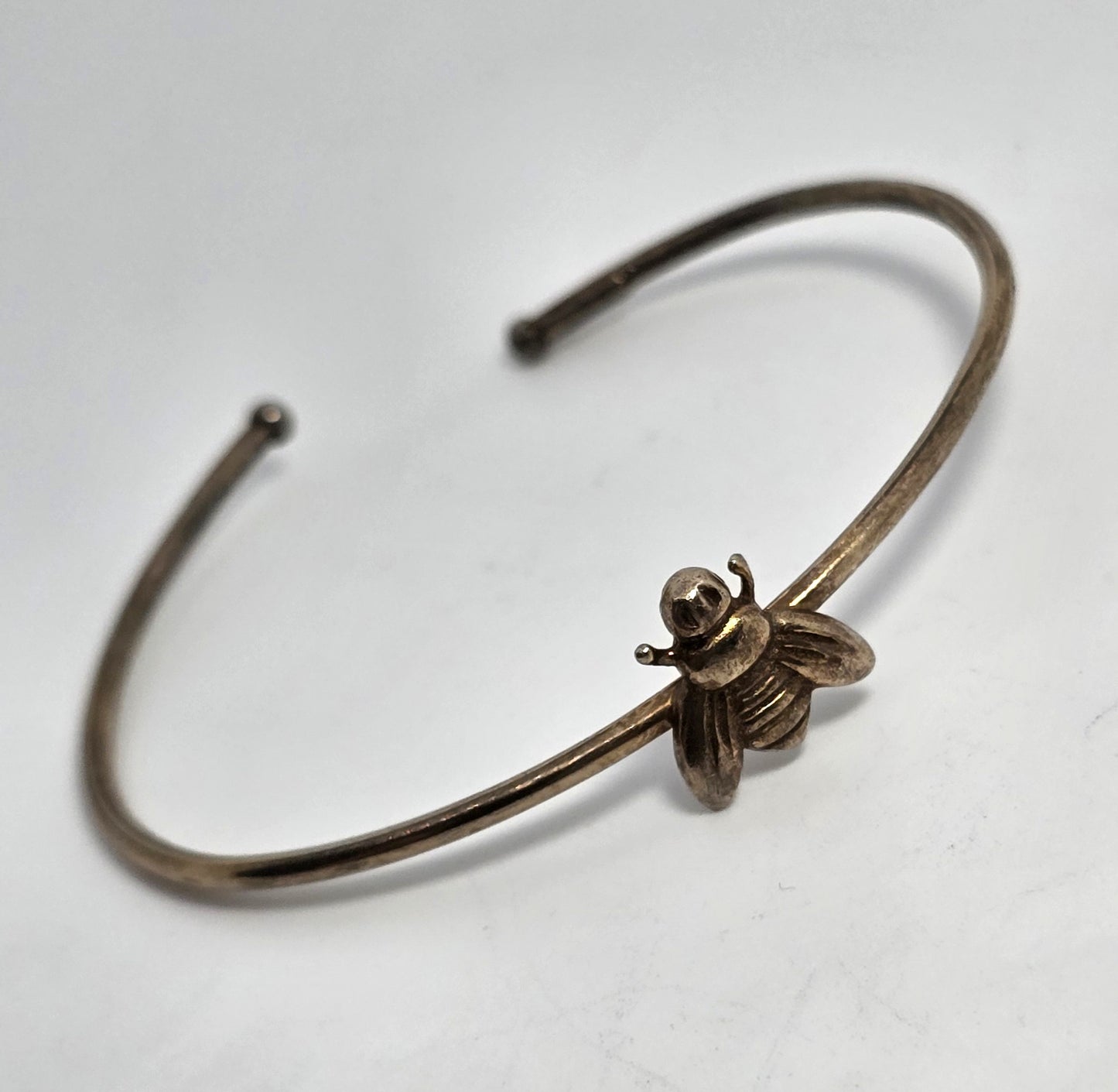 Buzzing Bee Dyadema Vermeil gold over sterling silver Italy bangle bracelet