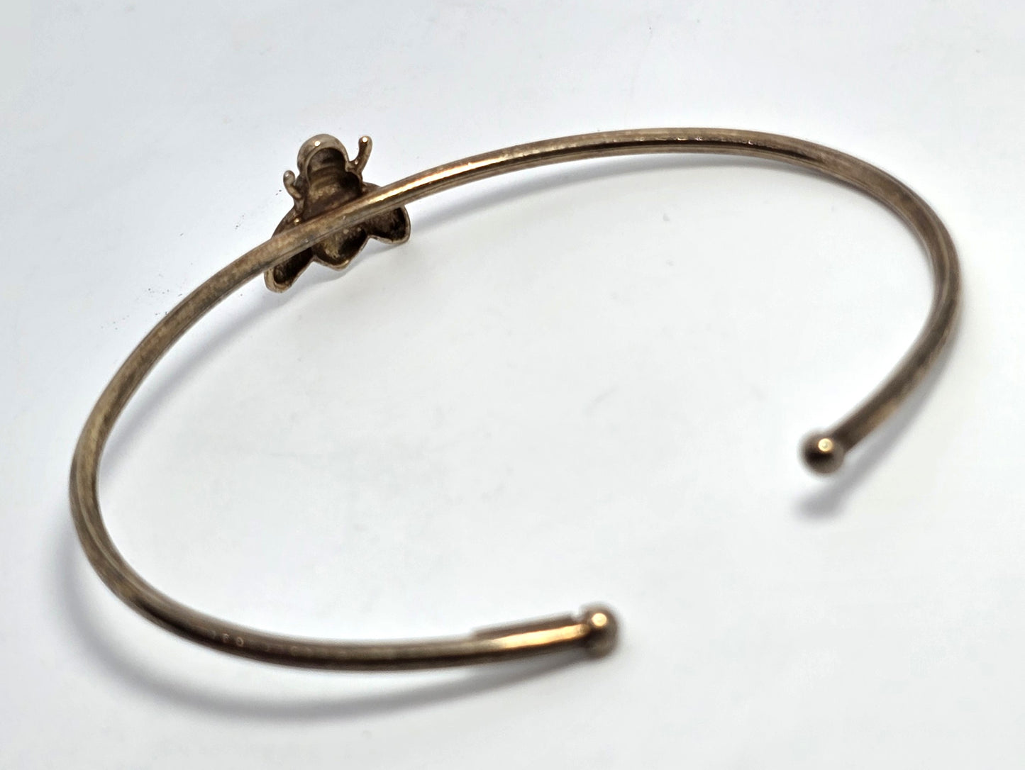 Buzzing Bee Dyadema Vermeil gold over sterling silver Italy bangle bracelet