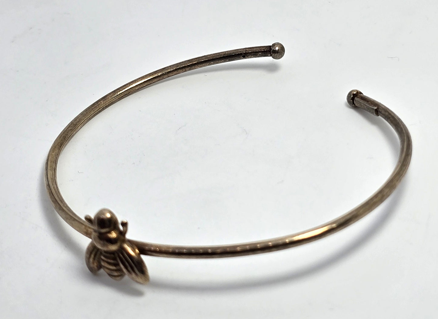 Buzzing Bee Dyadema Vermeil gold over sterling silver Italy bangle bracelet