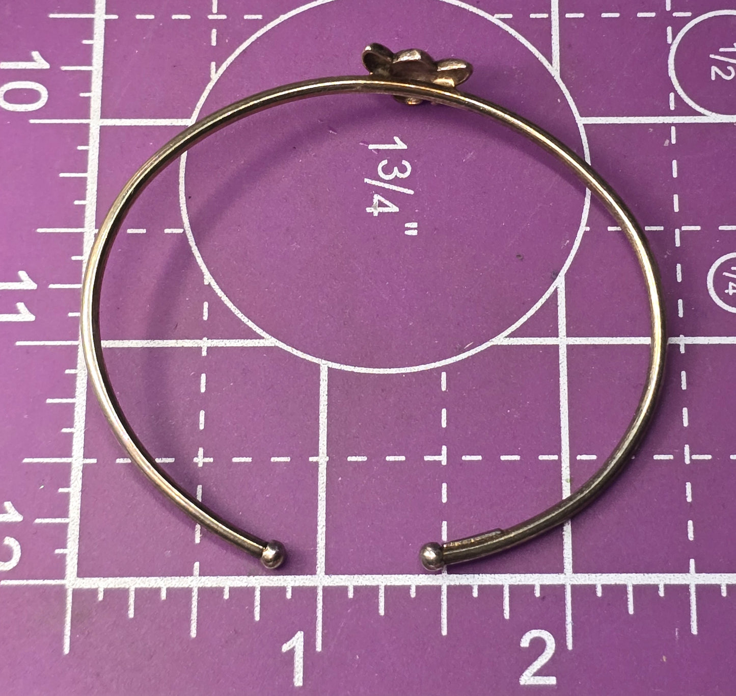 Buzzing Bee Dyadema Vermeil gold over sterling silver Italy bangle bracelet