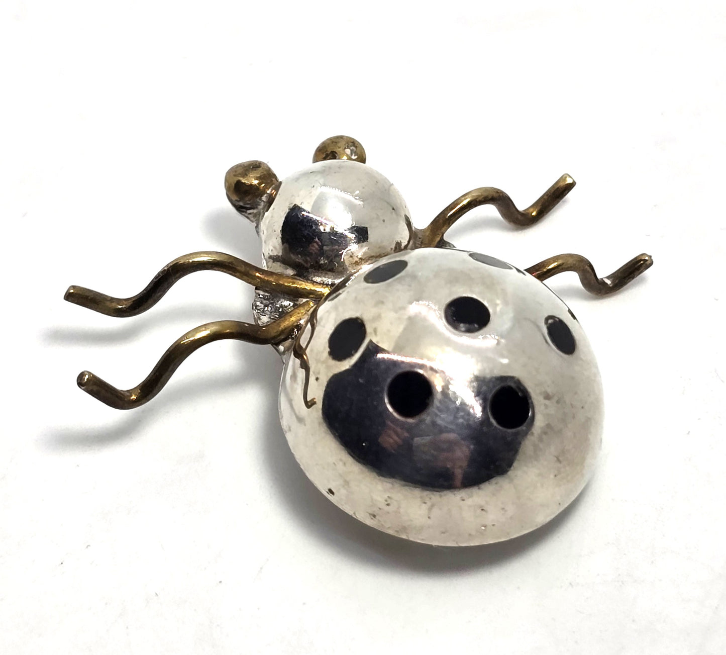 Insect Spider Ant Large vintage sterling silver Mexican bug brooch