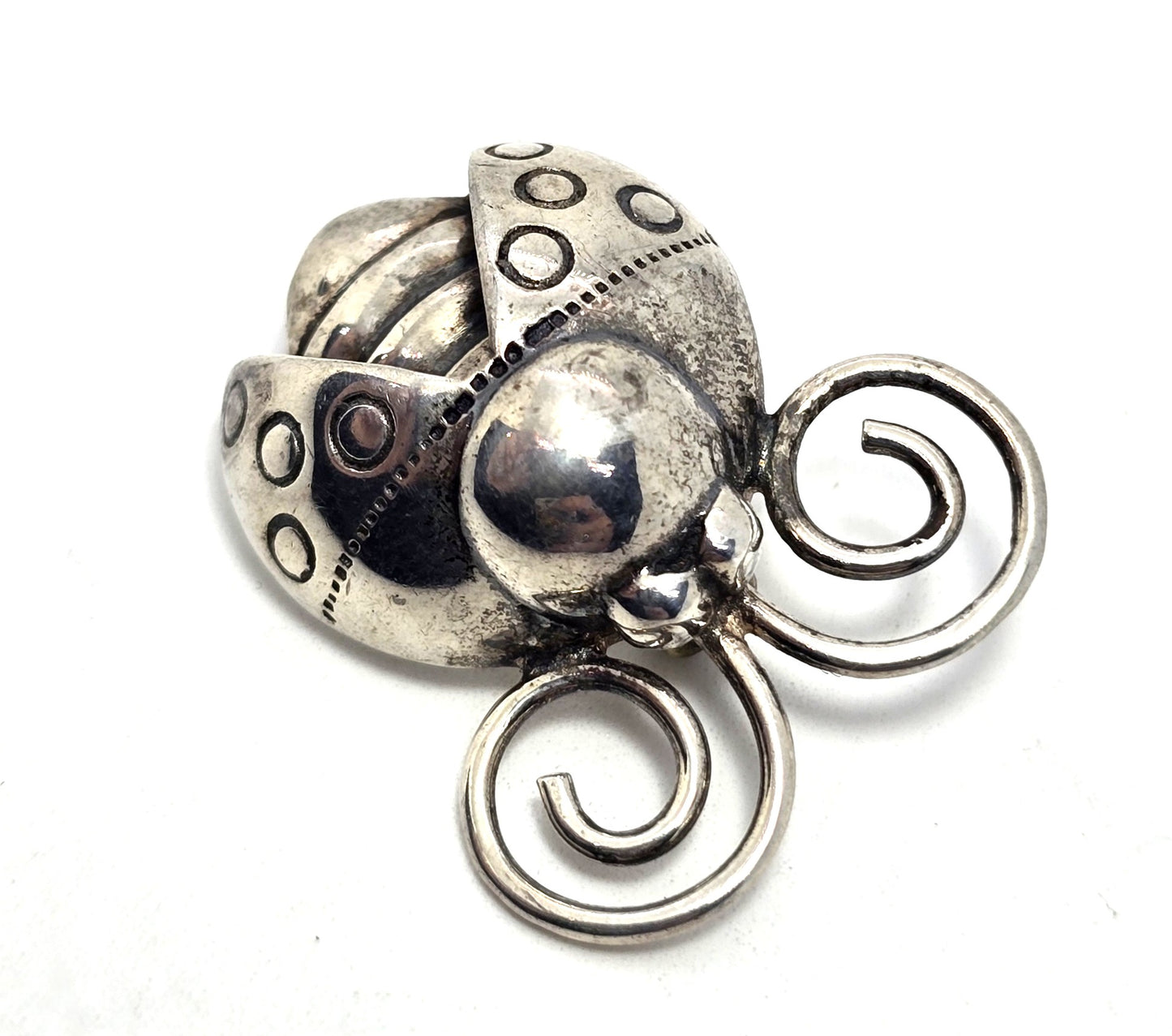 Silpada Lady Bug insect signed sterling silver brooch Pin I1580 Retired