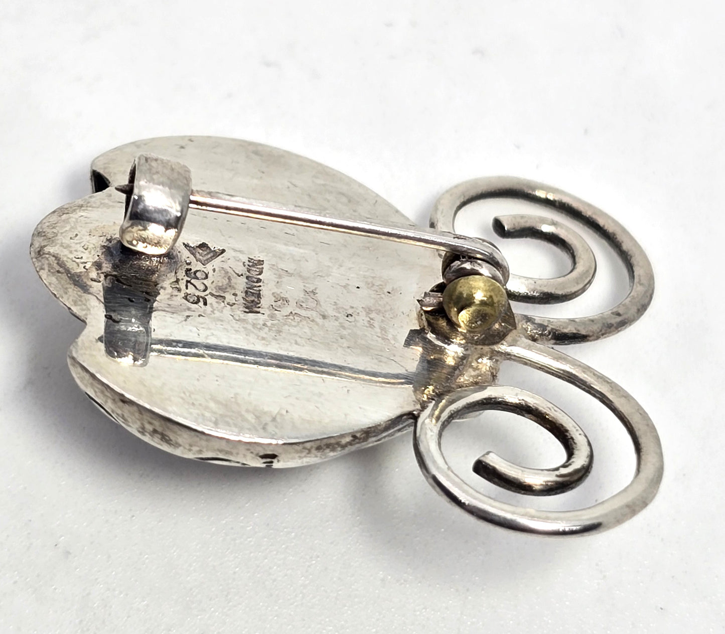 Silpada Lady Bug insect signed sterling silver brooch Pin I1580 Retired