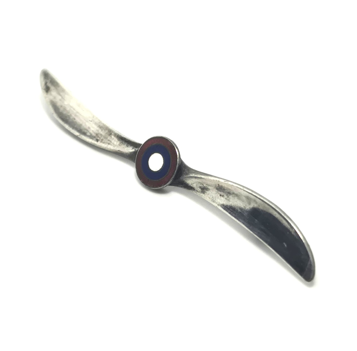 Royal Air Force (RAF) WWII vintage sweetheart enamel sterling silver brooch