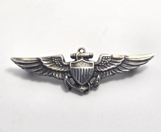 Original Pre WWII US Navy Naval Aviator Enlisted Pilot Wings Sterling NS Meyer