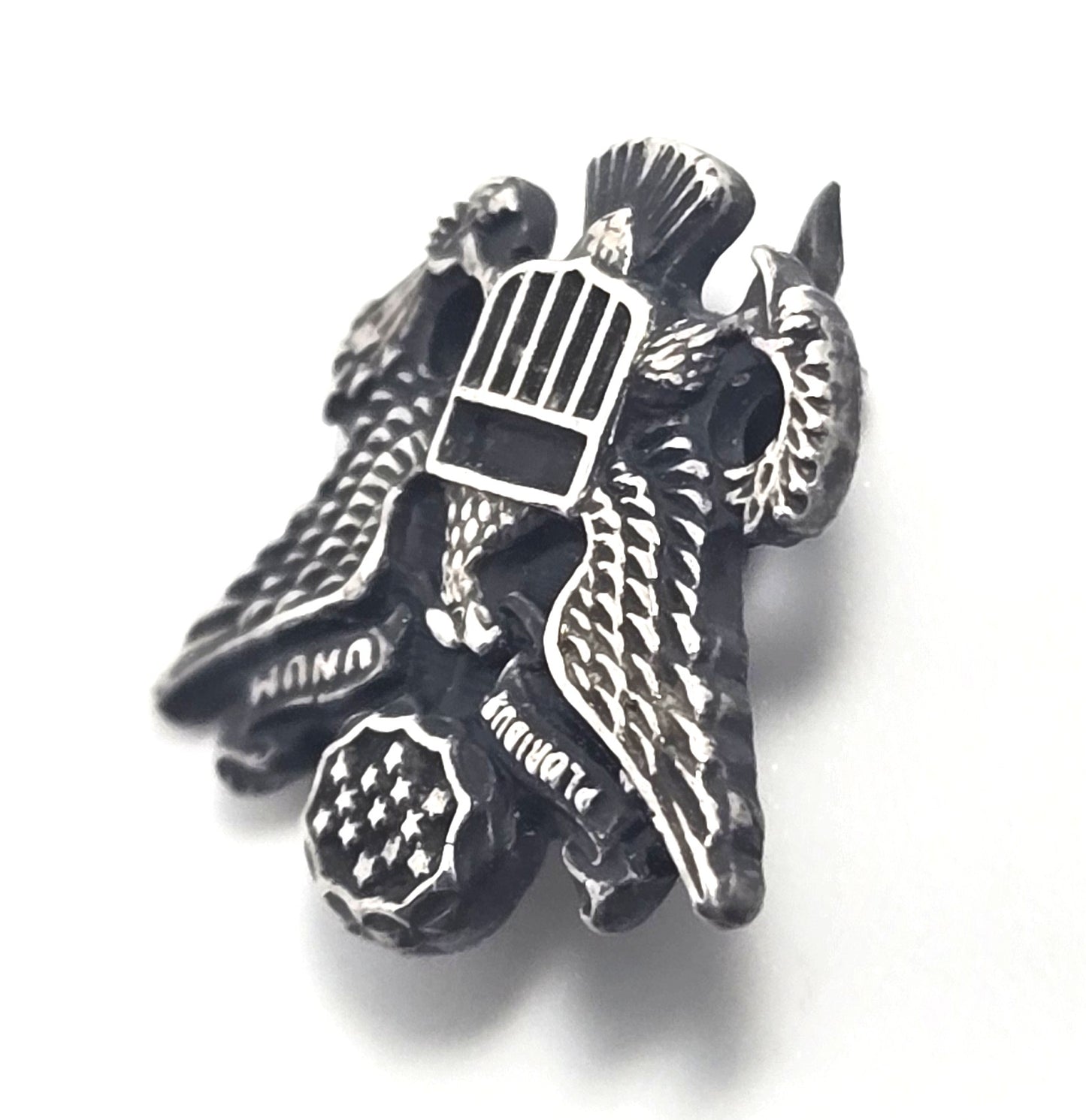 Vintage USAF Air Force Officer Hat Cap Badge Military Insignia Pin Back
