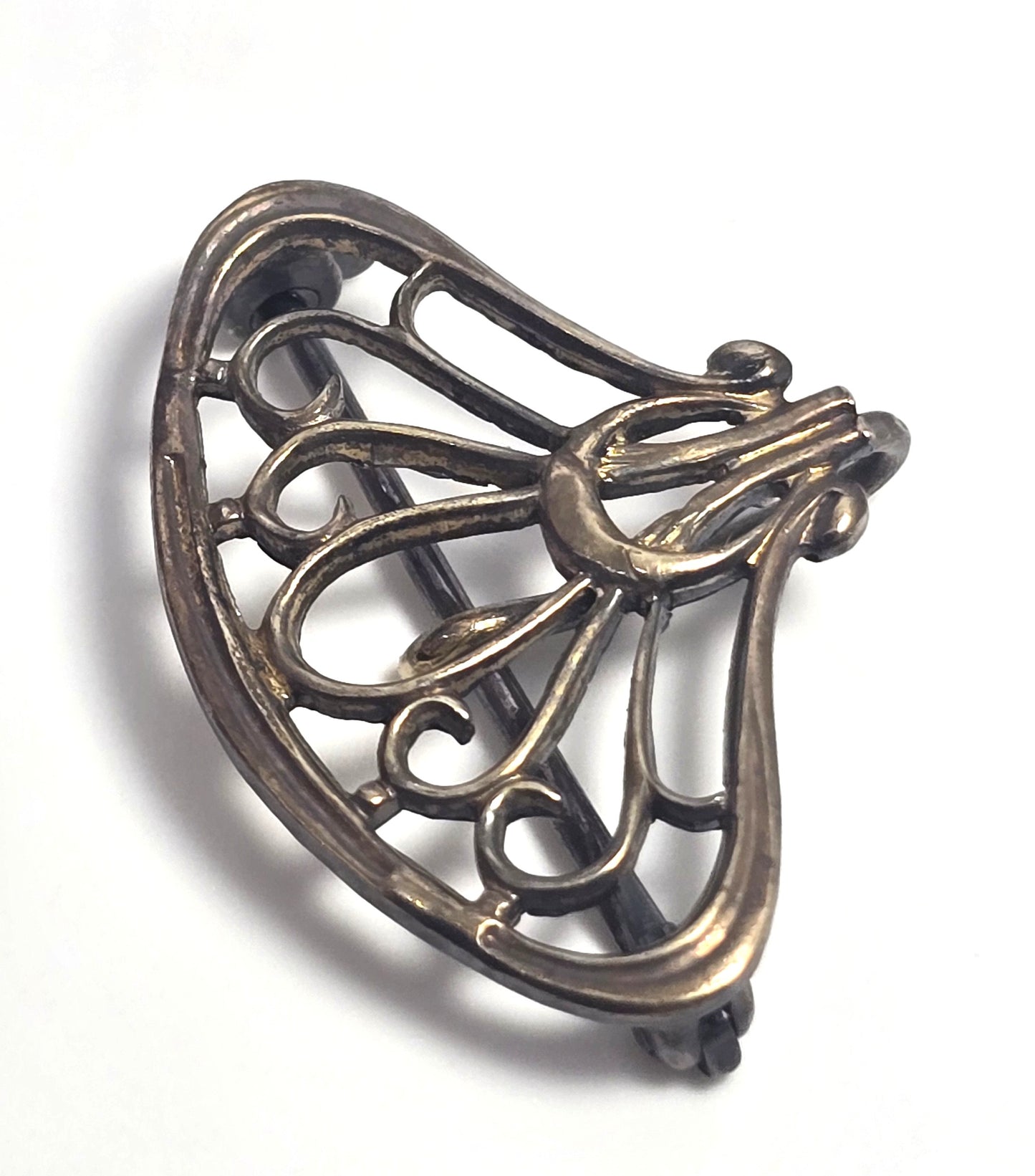 Antique Art Nouveau 10k yellow gold filled vintage watch fob brooch
