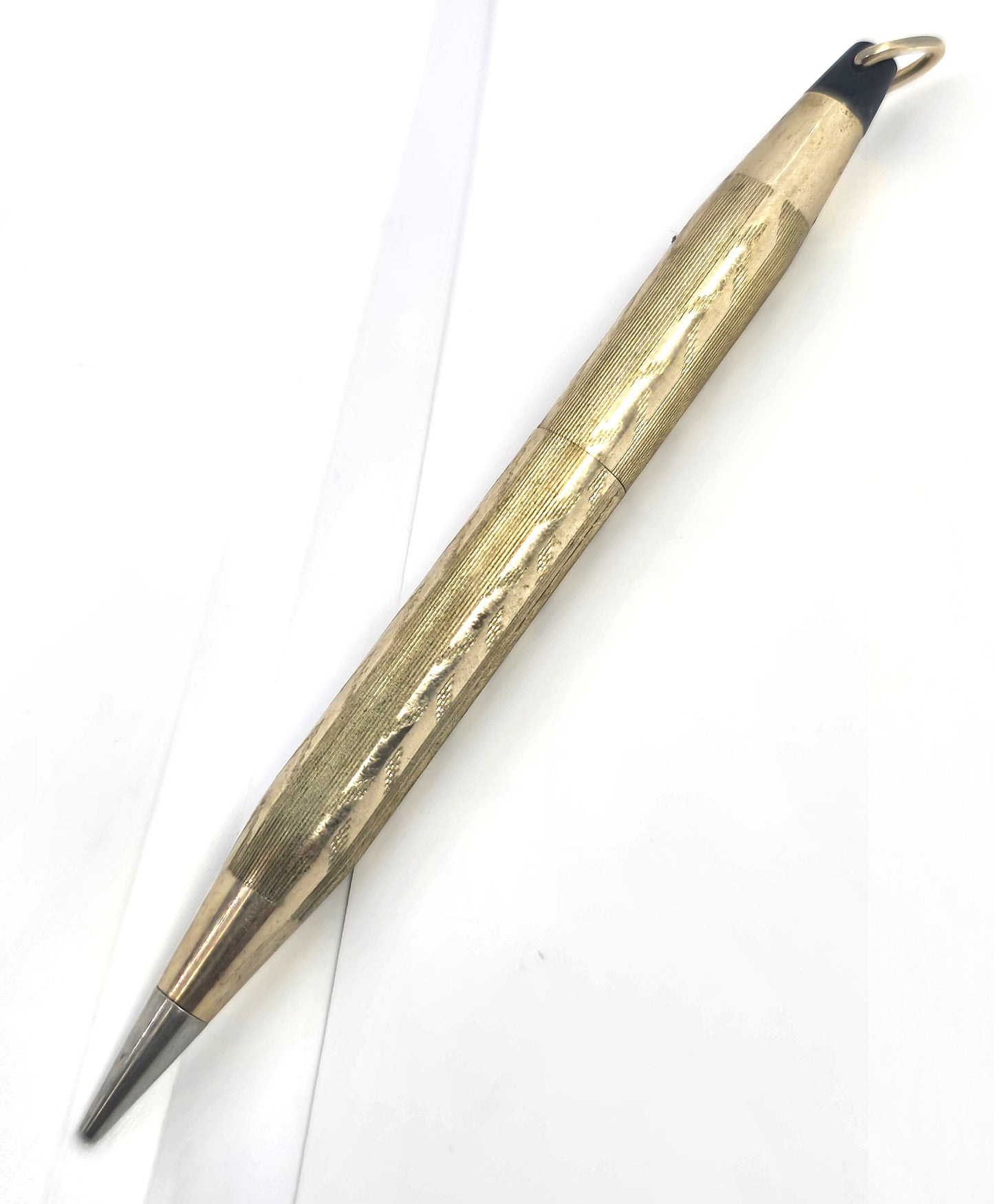 Art Deco gold filled mechanical chantelaine USA made pencil