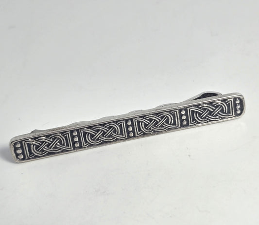 David Andersen Sterling Silver Norway Celtic tribal vintage tie bar clip