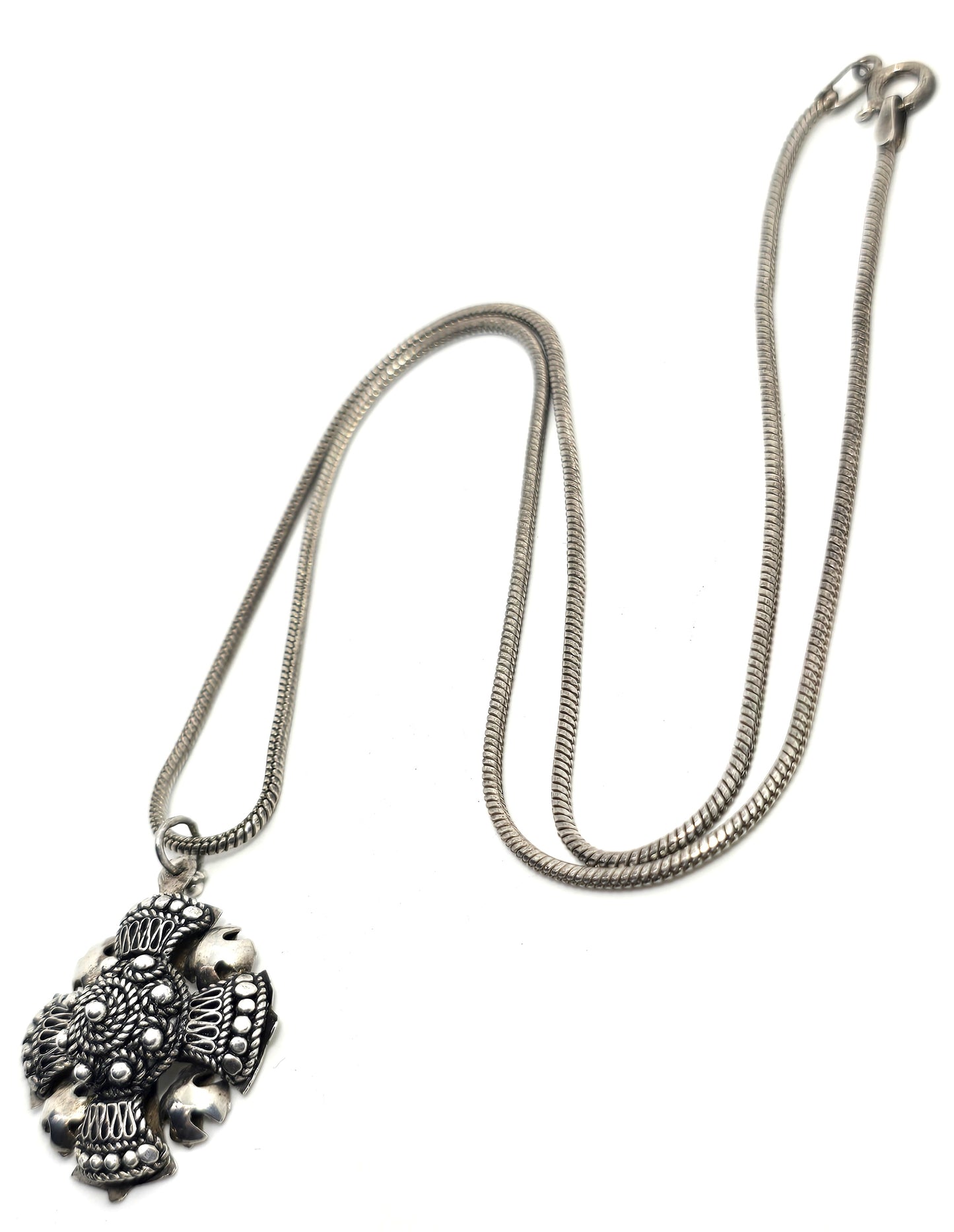 Maltese cross vintage Jerusalem 950 sterling silver vintage necklace