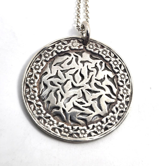 Silpada N1711 Sunburst Filigree 925 Sterling Silver Necklace medallion