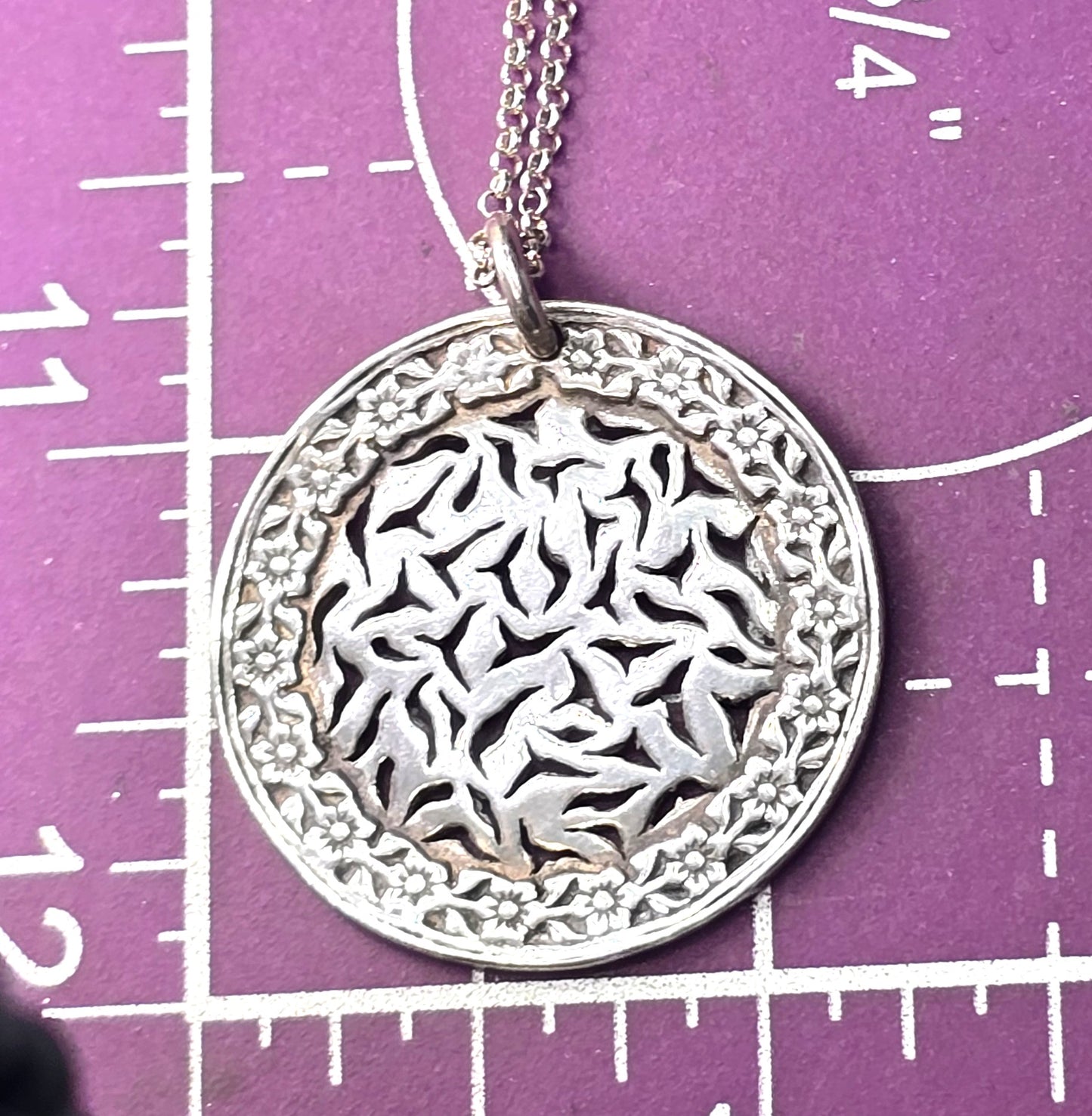 Silpada N1711 Sunburst Filigree 925 Sterling Silver Necklace medallion