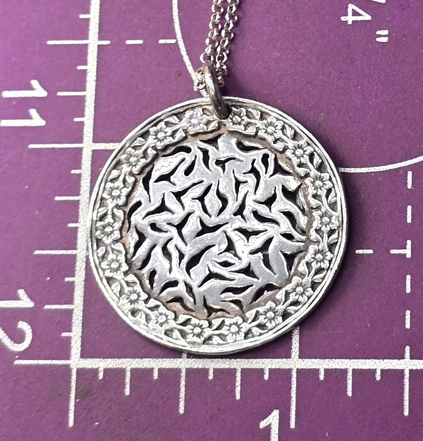 Silpada N1711 Sunburst Filigree 925 Sterling Silver Necklace medallion