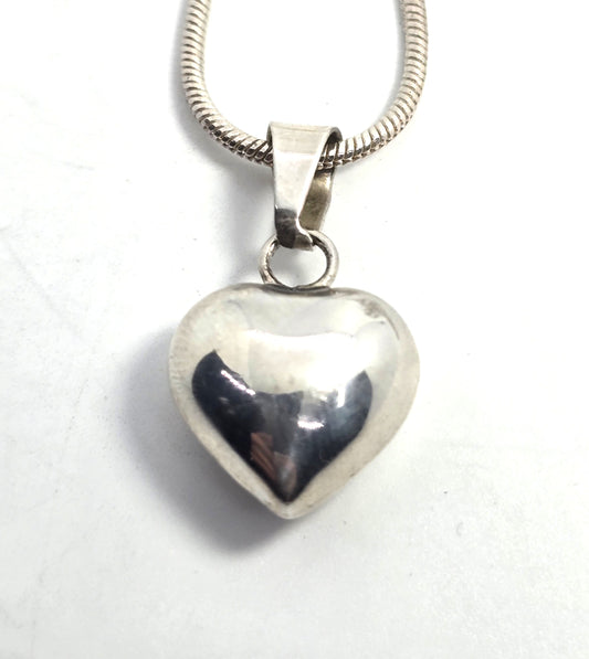 Harmony Bell heart ASMR Mexican Pregnancy bell pendant sterling silver necklace