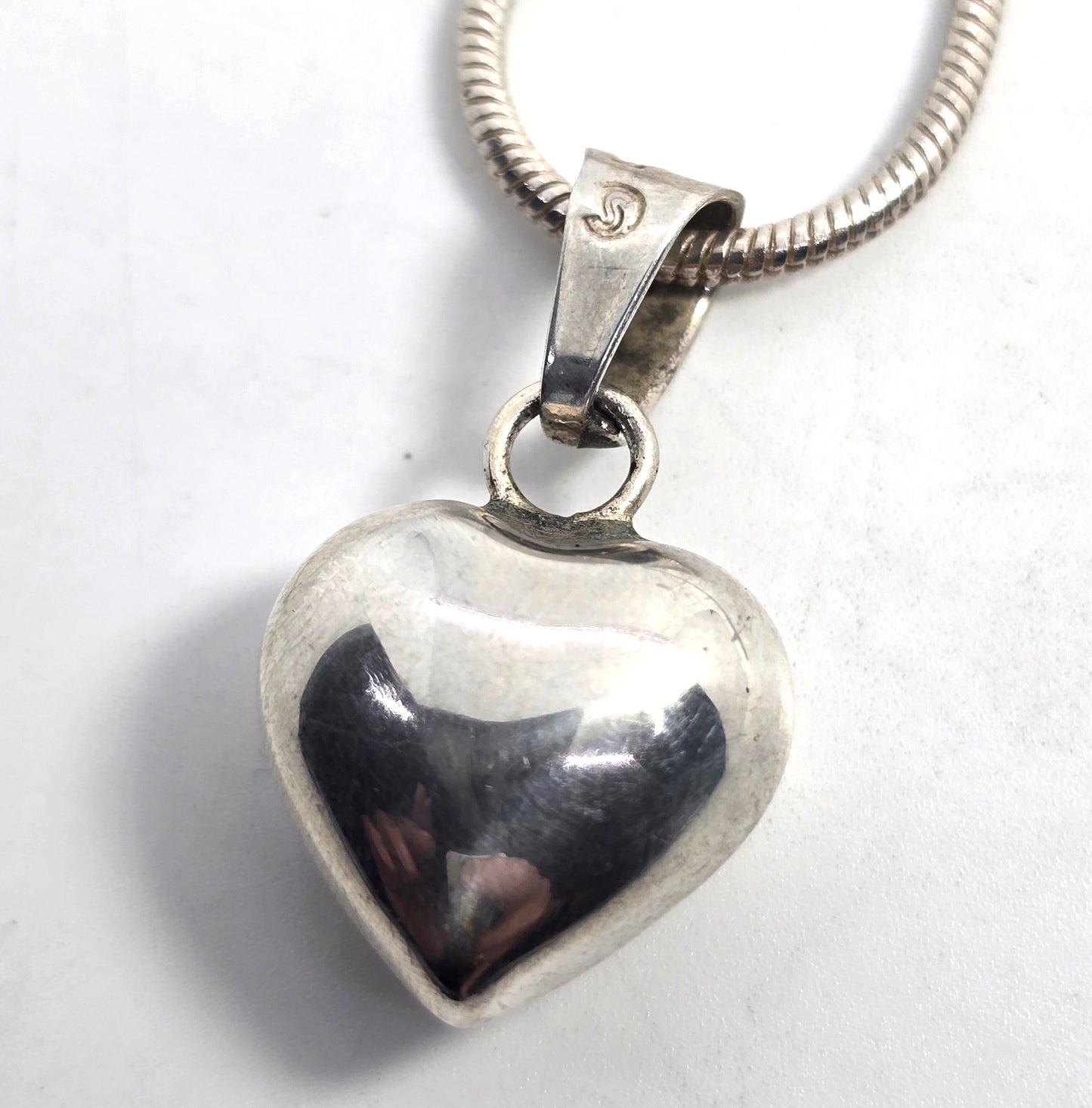 Harmony Bell heart ASMR Mexican Pregnancy bell pendant sterling silver necklace