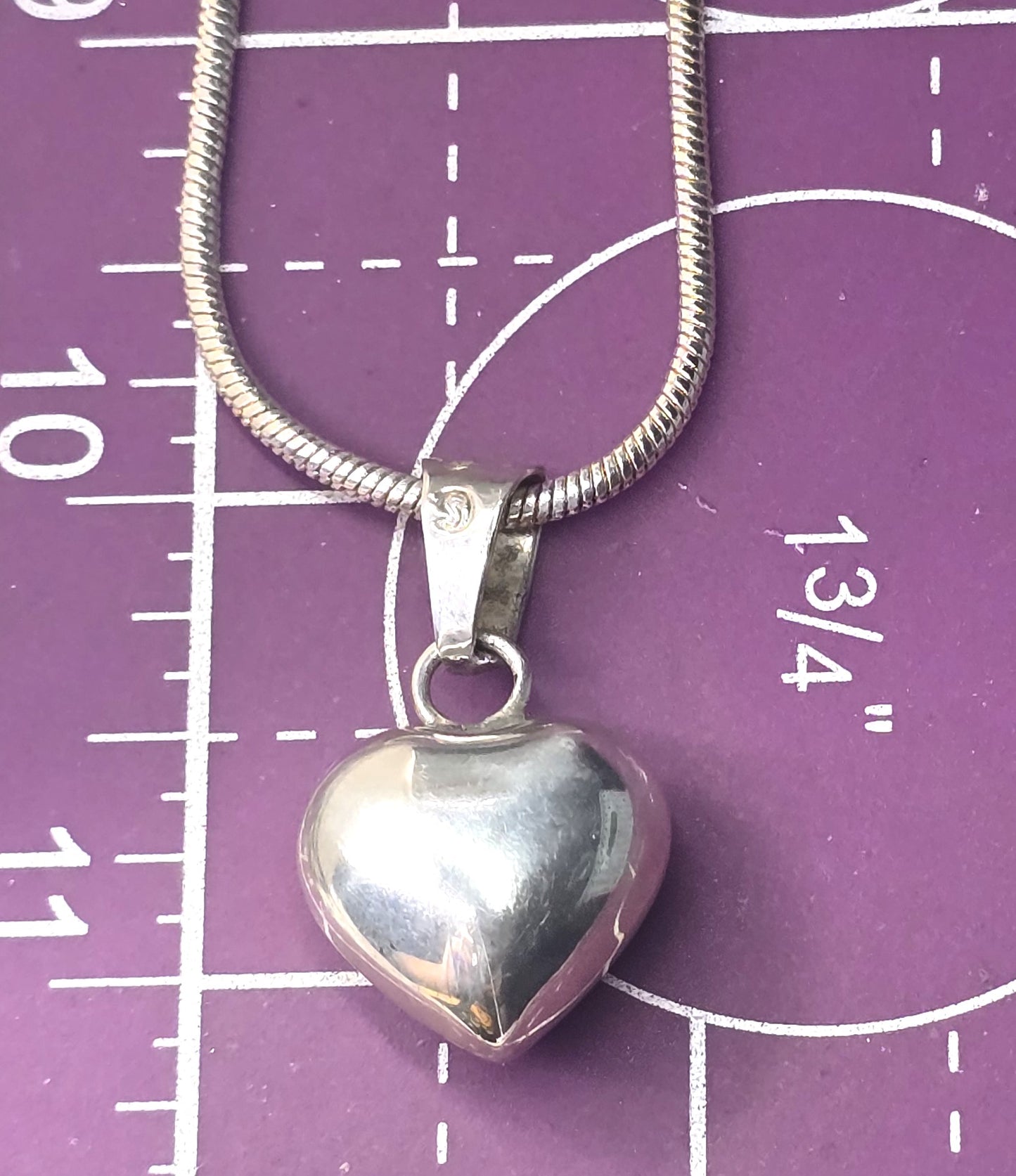Harmony Bell heart ASMR Mexican Pregnancy bell pendant sterling silver necklace