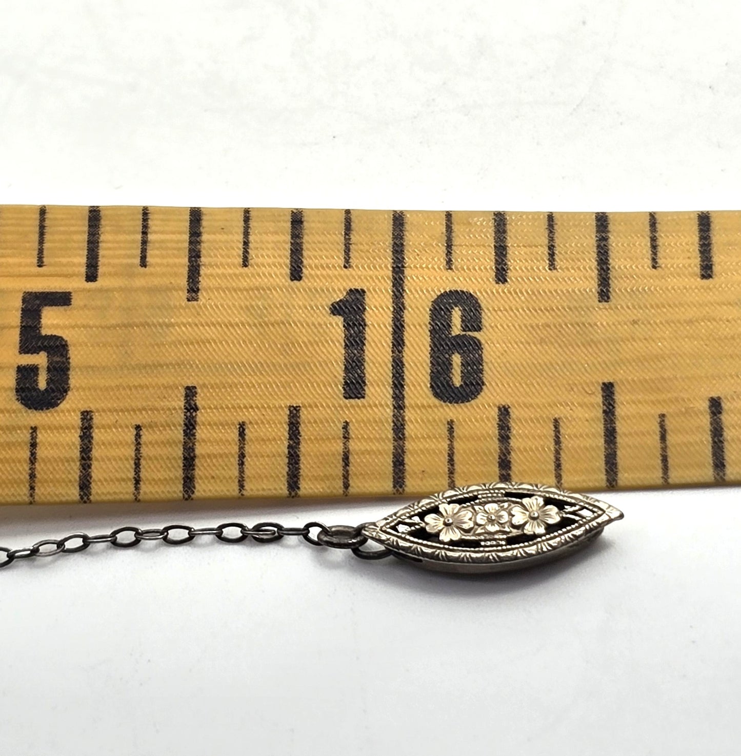 Art Deco white gold filled faceted lead crystal antique Riviere Necklace