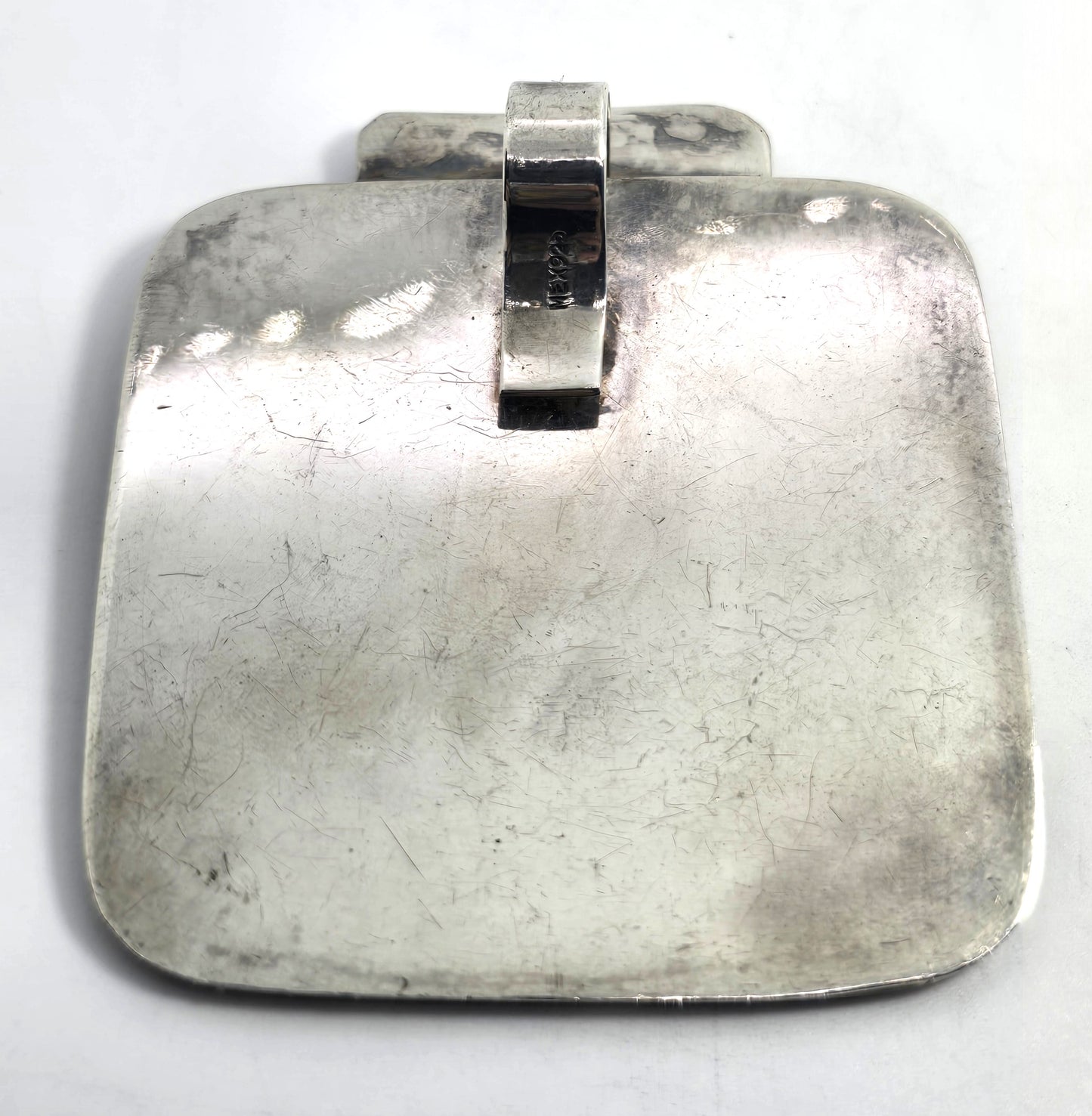 Mexican conquistador vintage sterling silver converted buckle pendant