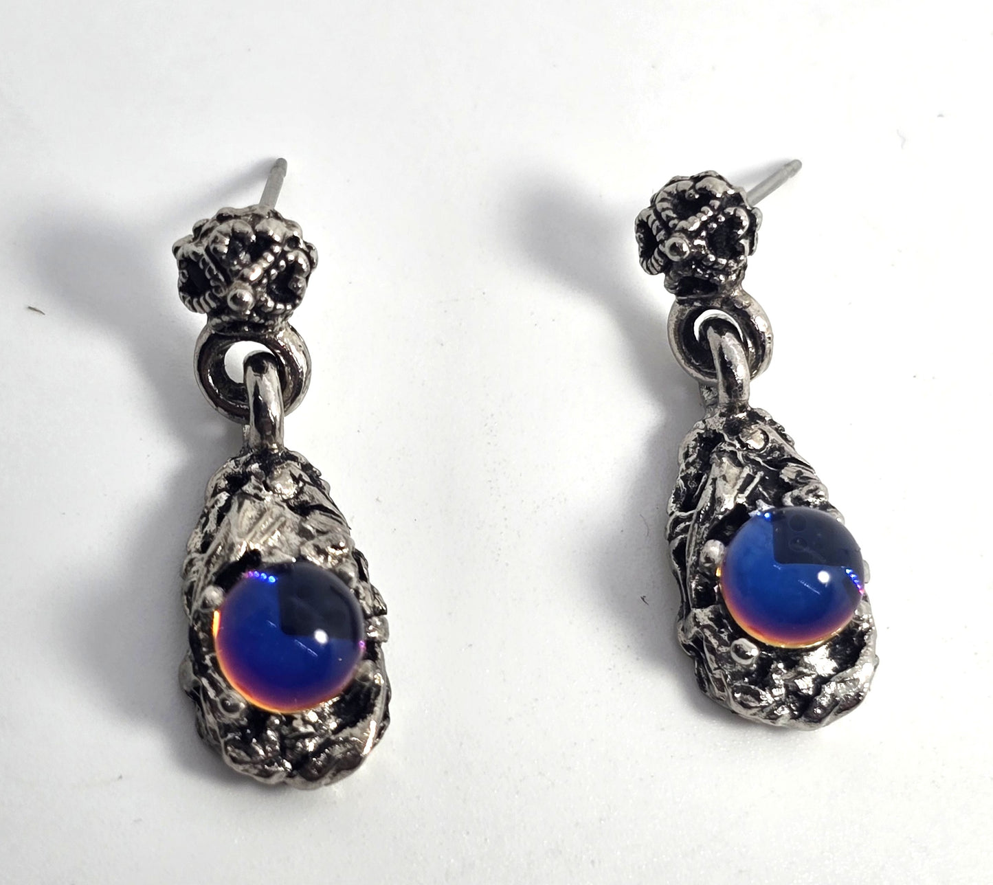 Magic rainbow orb vintage retro 1990's post drop earrings
