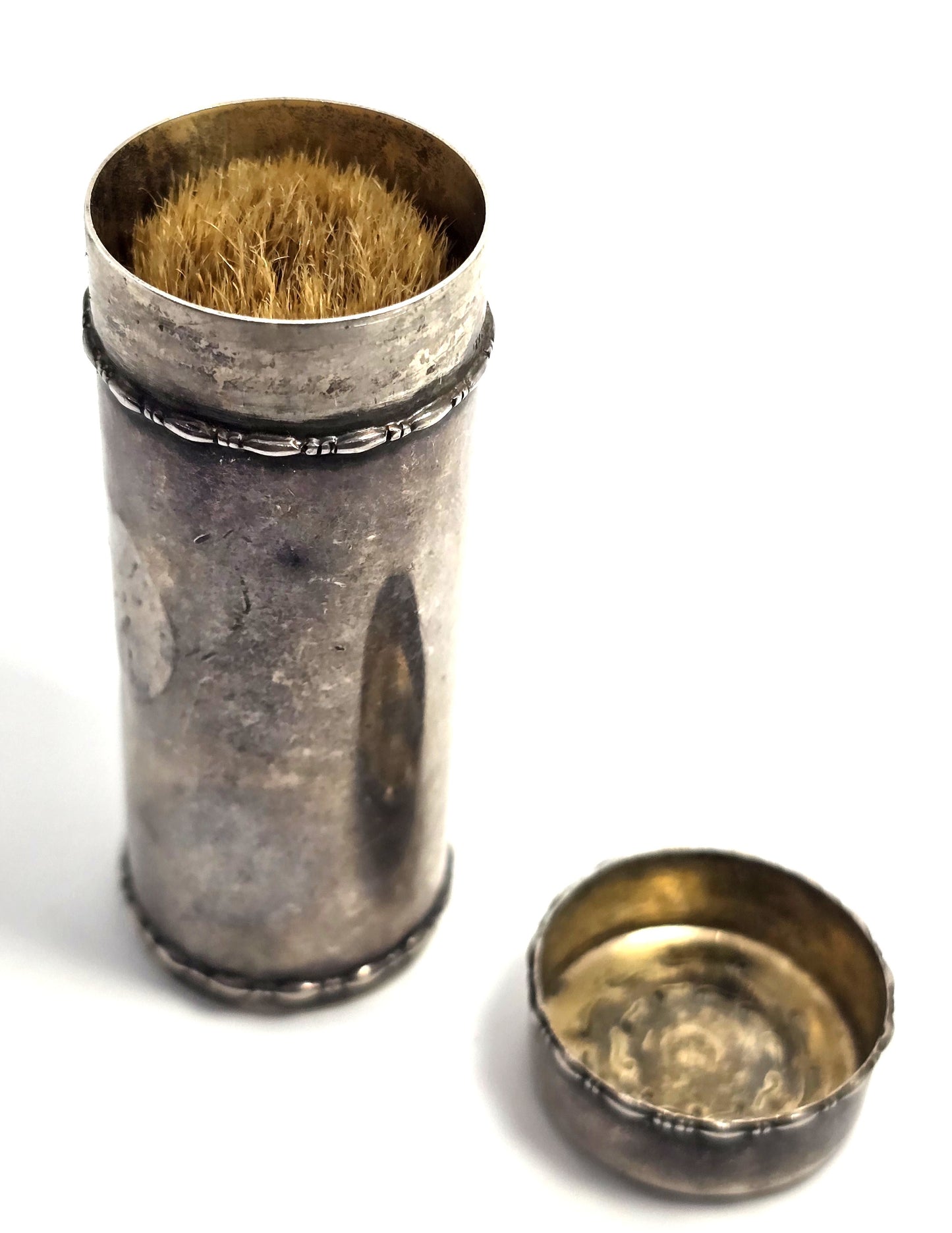 Tiffany and Company antique boar bristle sterling silver shaving brush 925-1000