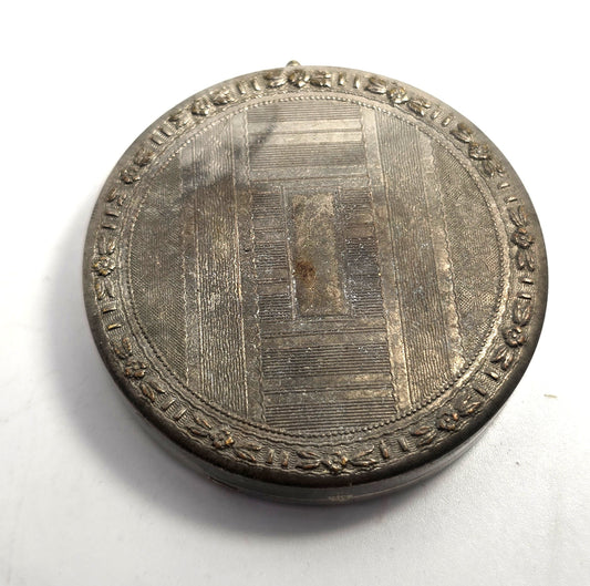Evans rotating sifter disc Art Deco Antique mirror Powder Compact