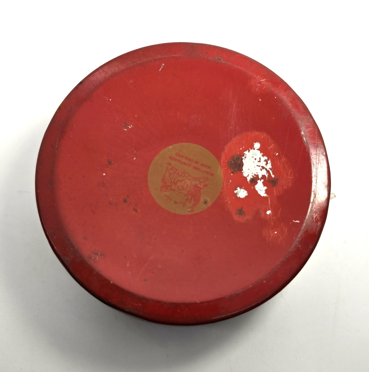Sweet Vintage tin Baret Ware miniature tin Oriental scene small tin Made in England